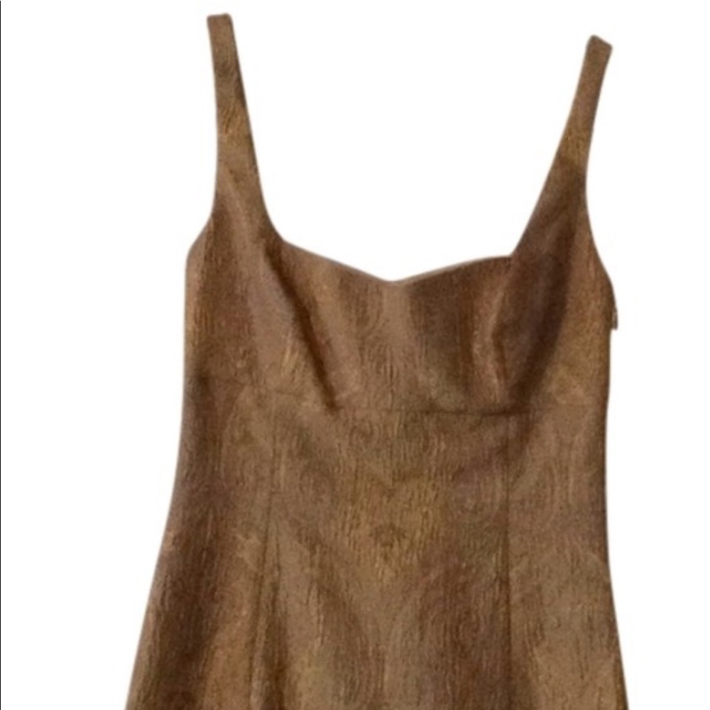 Elie Tahari Gold Gaylan Cocktail Dress